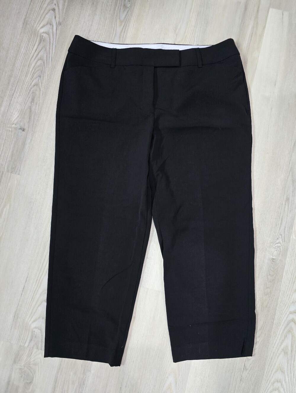 George London Fit Cropped Classic Black Women's Dress Pants Soze 12